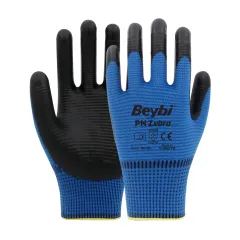 Beybi PN5 Zebra Eldiven Mavi Siyah - 288'li Koli