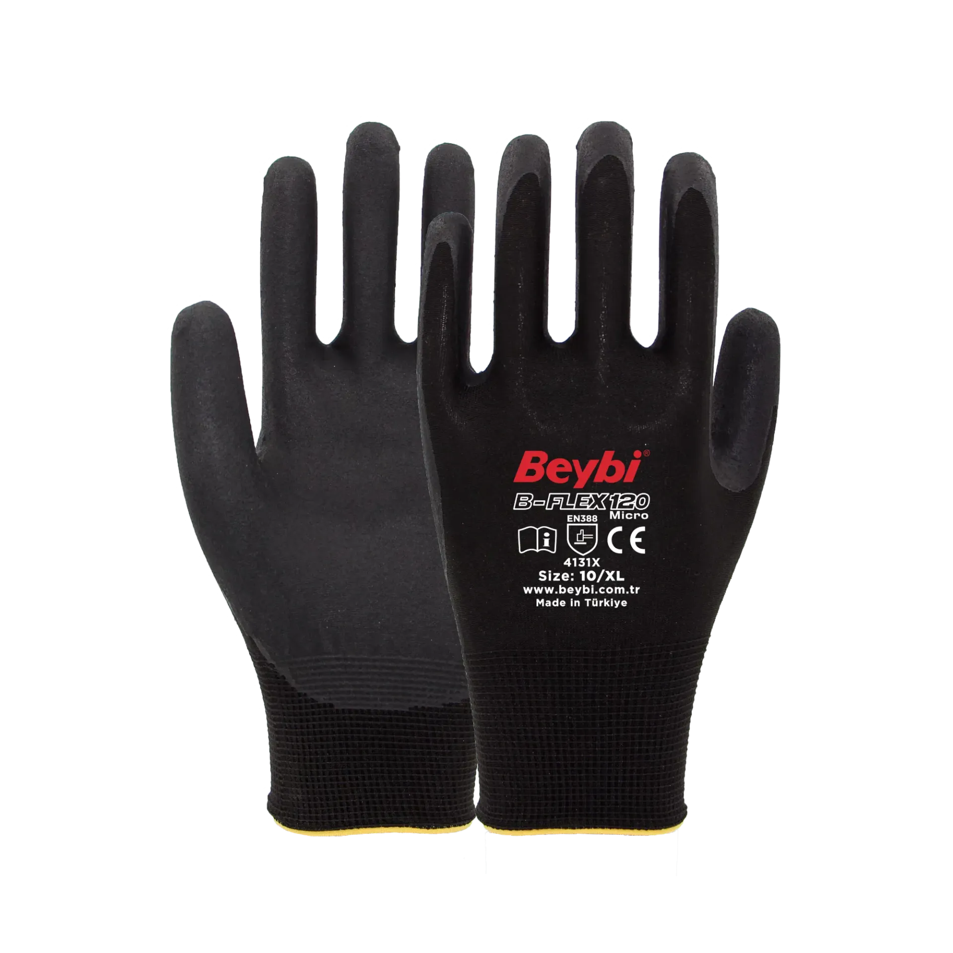 Beybi B-FLEX120 Micro Köpük Nitril Eldiven No:10 - 144'lü Koli