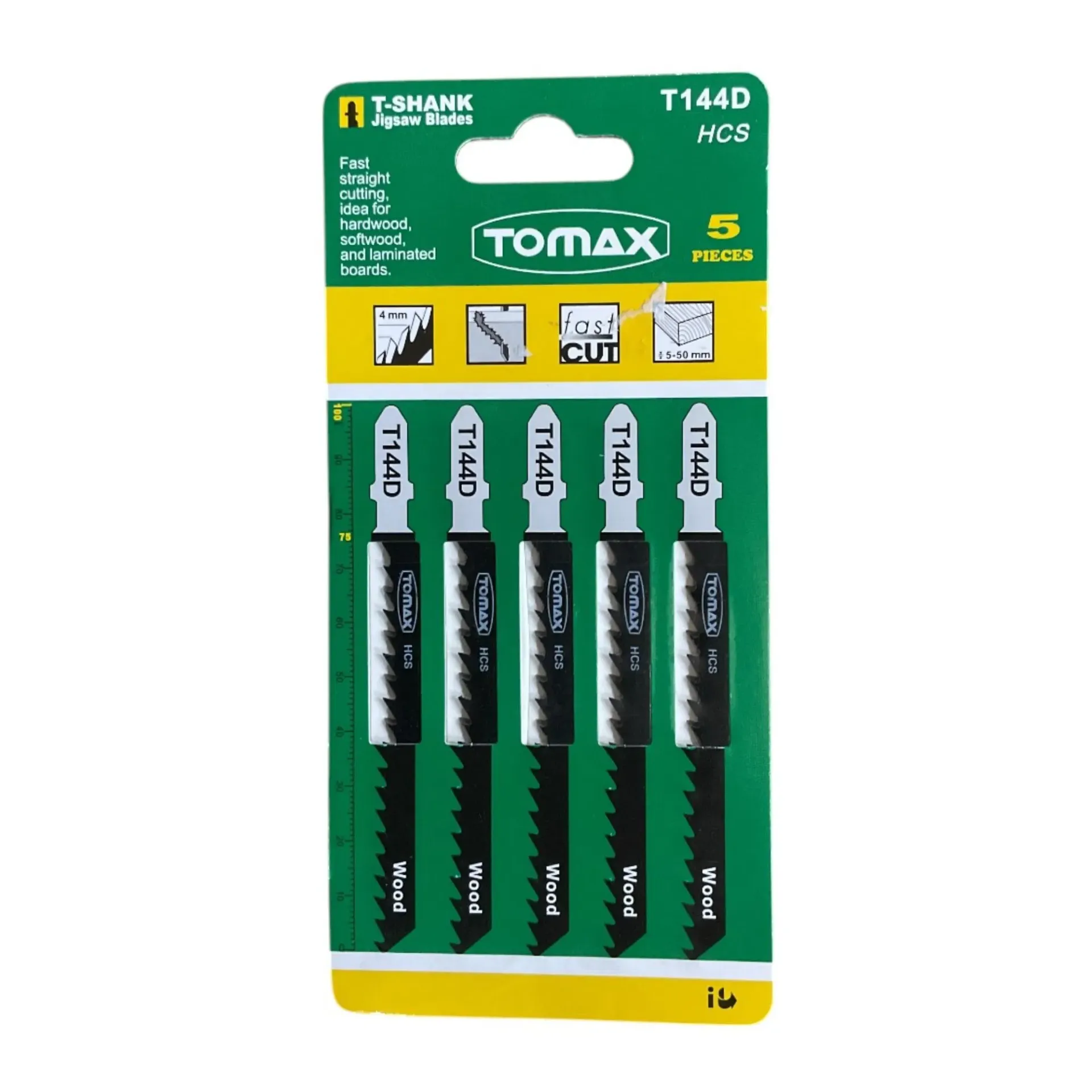 Tomax Dekupaj Ağzı T144-D Hızlı Kesim 5×5'li Paket