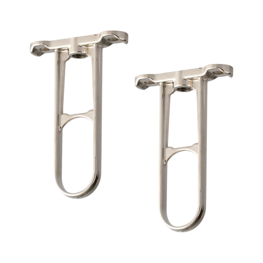 Boru Tutucu Oval Uzun Askı Flanşı M6 15*30 mm Kapalı Nikel