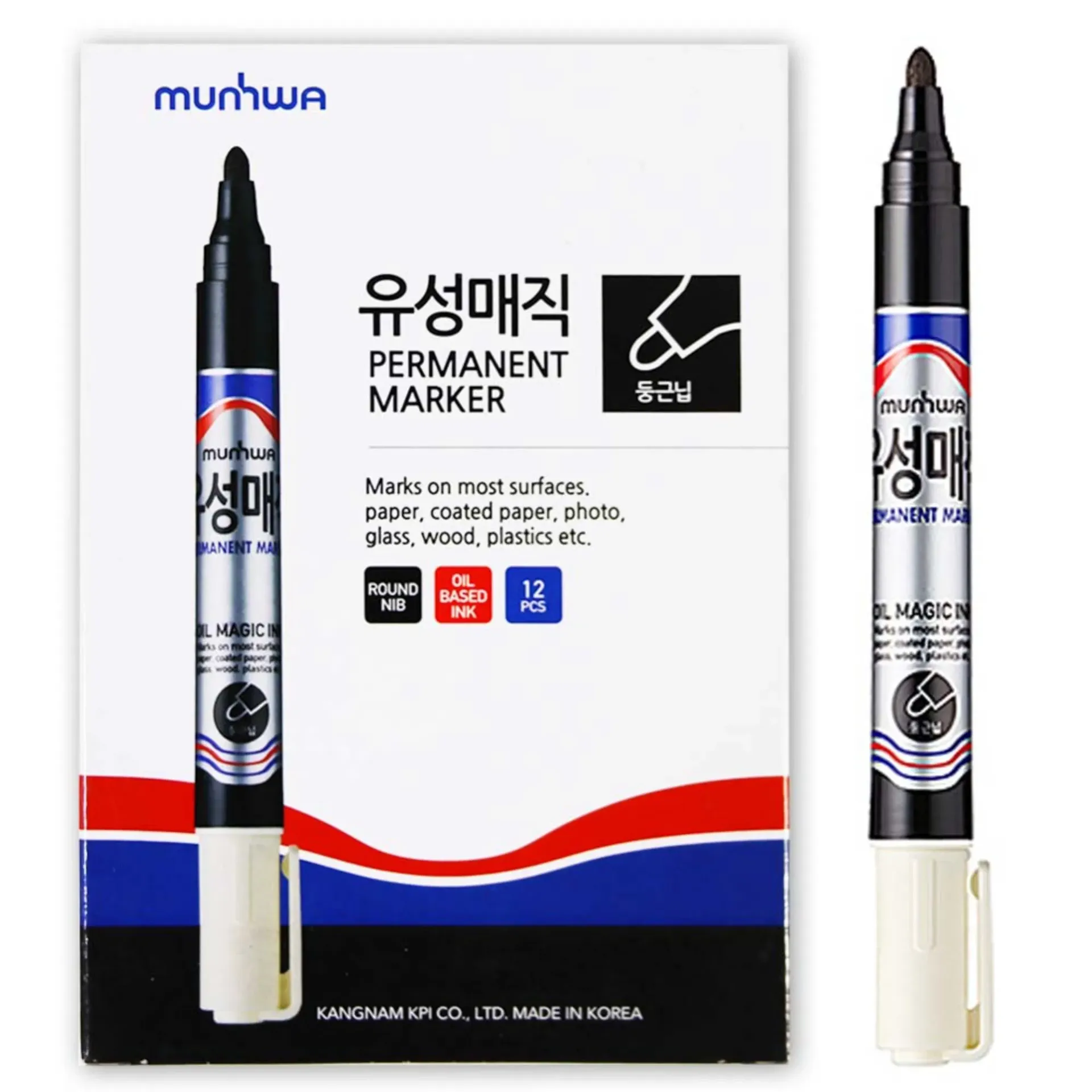 Munhwa Permanent Marker Koli Kalemi - 12'li Paket