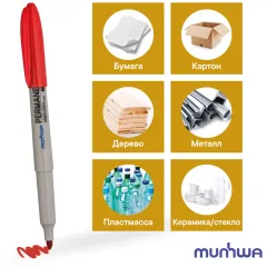 Munhwa Permanent Marker Asetat Kalemi - 12'li Paket