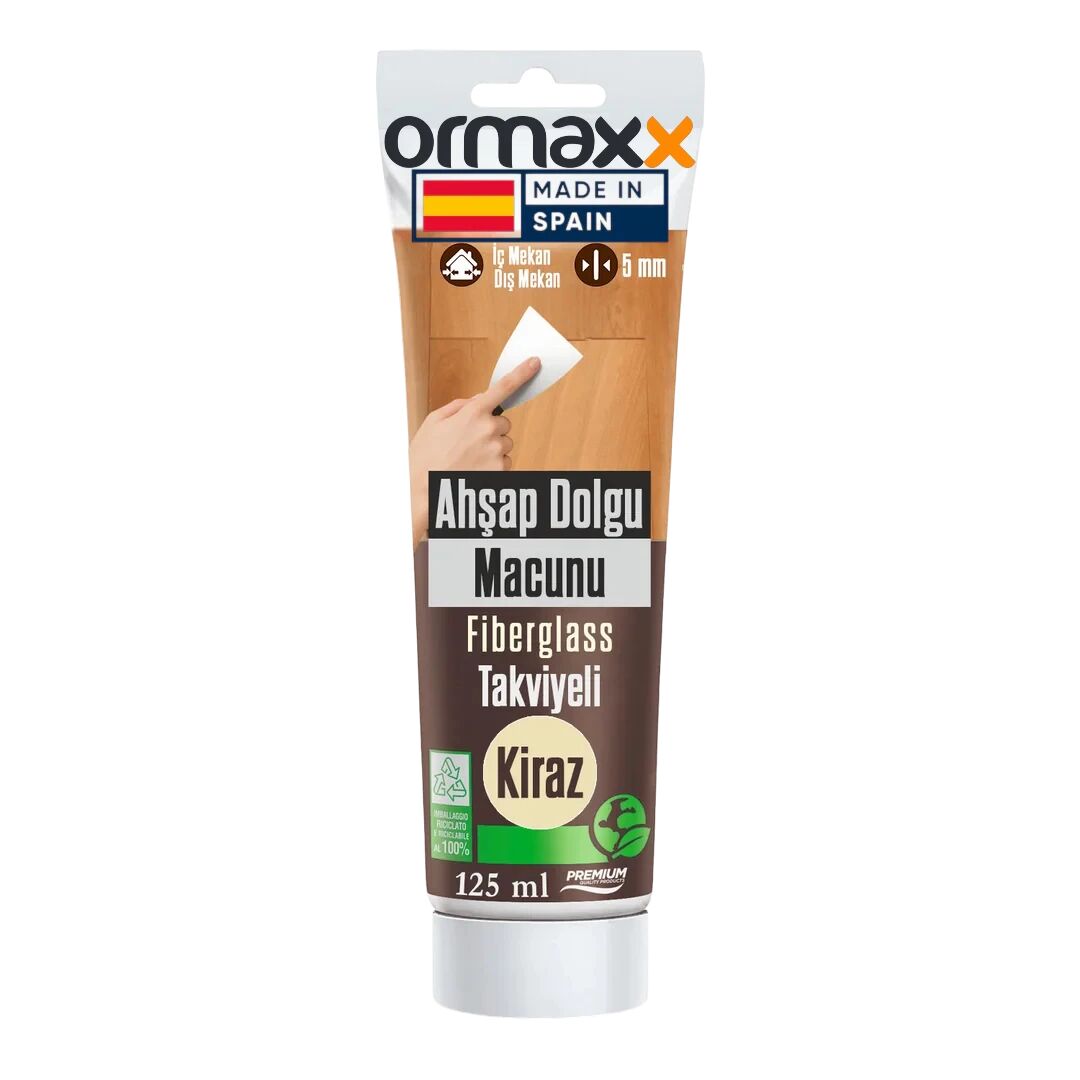 Aguaplast - Kiraz Fiberglass Katkılı Ahşap Dolgu Tamir Macunu 125 ml