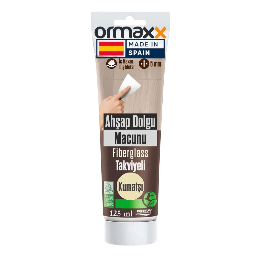 Aguaplast - Kumtaşı Fiberglass Katkılı Ahşap Dolgu Tamir Macunu 125 ml