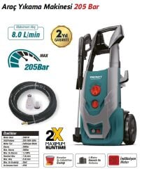 Meşem Tricraft Araç Yıkama Makinası 205 Bar