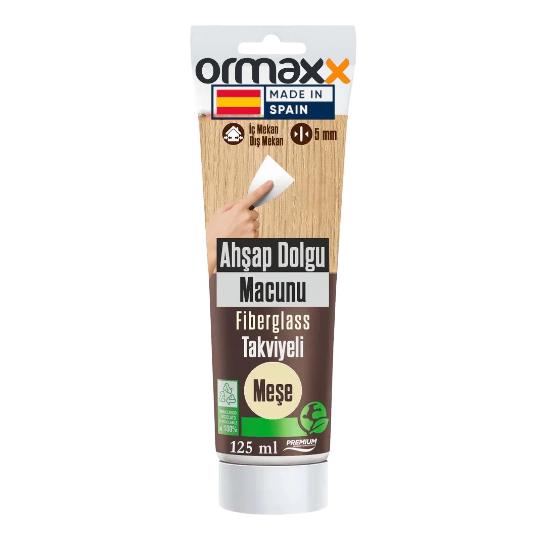 Aguaplast - Meşe Fiberglass Katkılı Ahşap Dolgu Tamir Macunu 125 ml