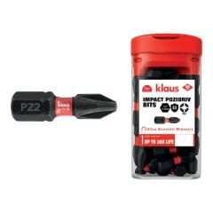 Klaus - İmpact Bits Vidalama Ucu PZ 2*25 mm