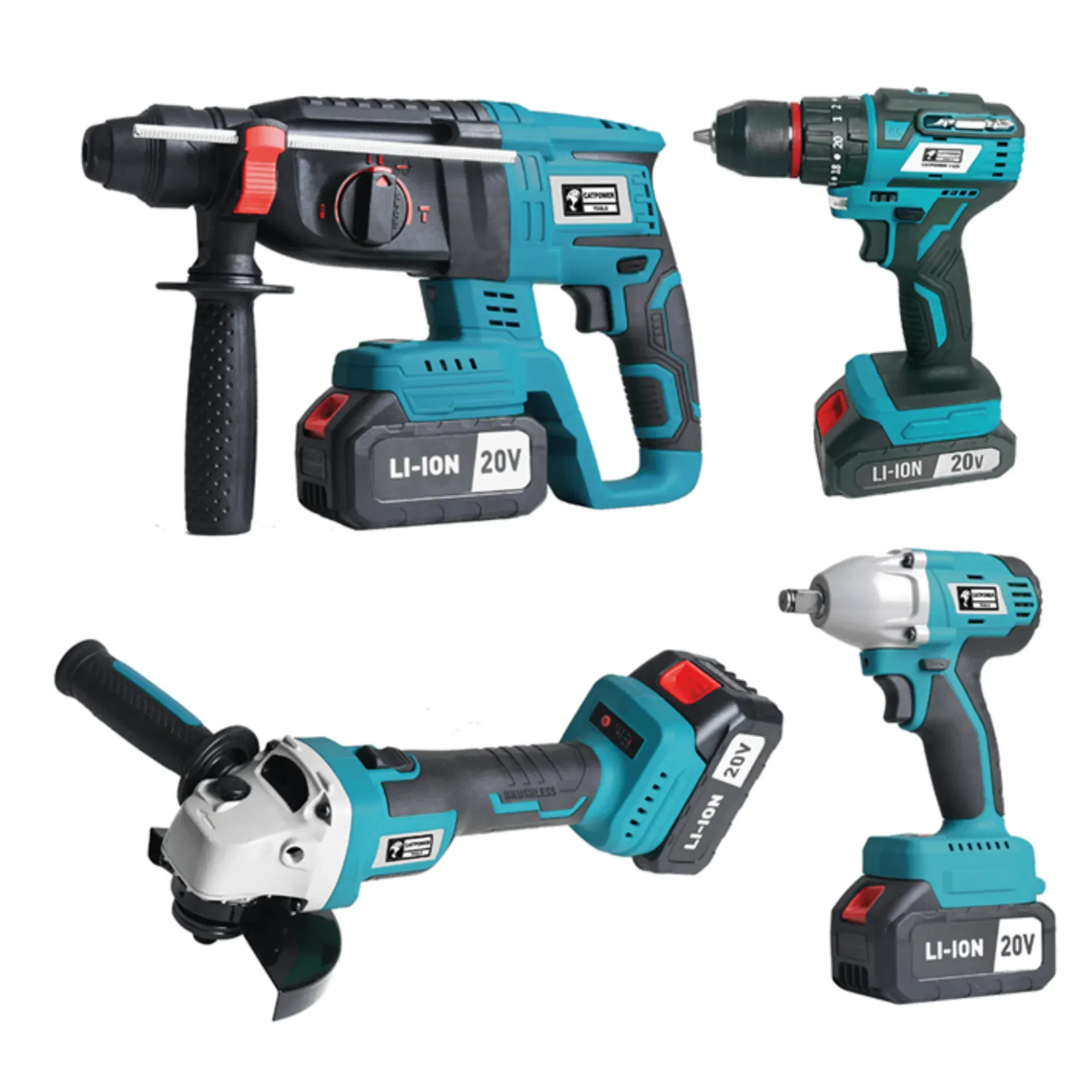Catpower Akülü Kombo Set 4’lü Kömürsüz CAT1380