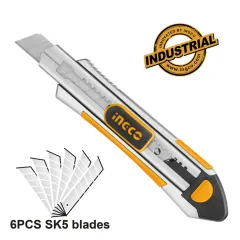 İngco HKNS1808 Endüstriyel Maket Bıçağı 6'lı Paket
