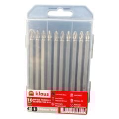 Klaus - Standart Bits Vidalama Ucu PZ 2*100 mm - Sunta Vidası İçin