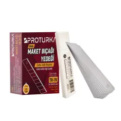 Proturka Maket Bıçağı Yedeği (TR-7K) 0.5 mmx18 mm 100'lü Paket