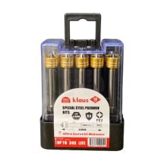 Klaus - Yüzüklü Bits Vidalama Ucu PZ 2*65 mm 10'lu Paket - Sunta Vidası İçin