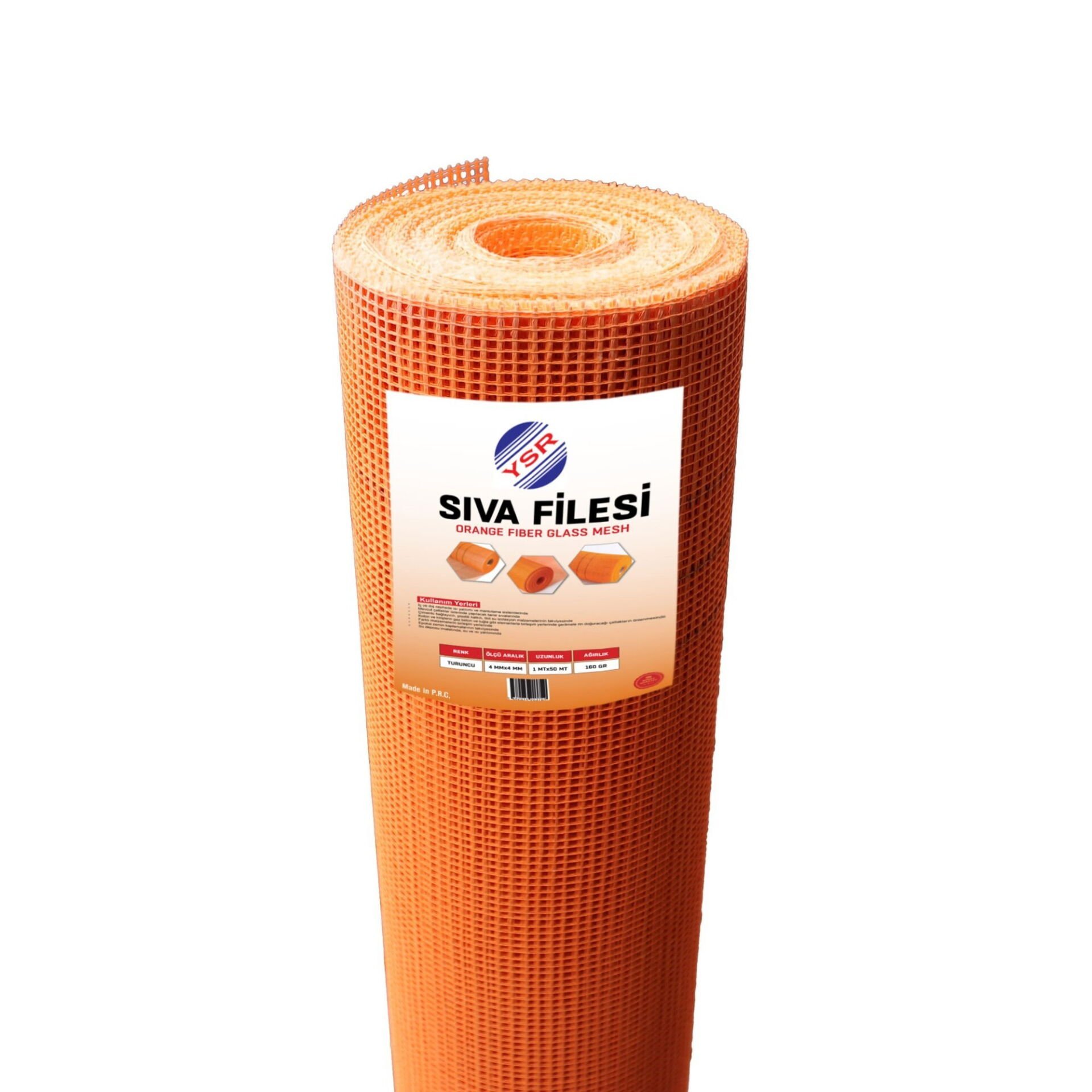 Ysr  Sıva Filesi 160 gr Turuncu 50 mt