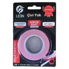 Leon Çift Taraflı Köpük Bant 19 mm 2 mt