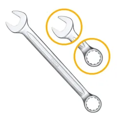 İngco HCSPA151 Kombine Anahtar 15 mm 12'li Paket