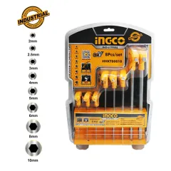 İngco HHKT80818 T Kollu Allen Anahtar Seti 8'li