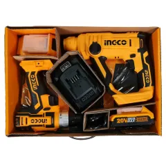 İngco CKLI 2008 Matkap-Kırıcı Delici Set 2'li 20V