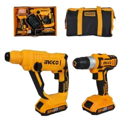 İngco CKLI 2008 Matkap-Kırıcı Delici Set 2'li 20V