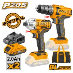 İngco CKLI 2016 Matkap-Vidalama 2'li Set 20V