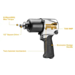İngco AIW12562 Havalı Somun Sıkma 1/2 7000 D/Dk