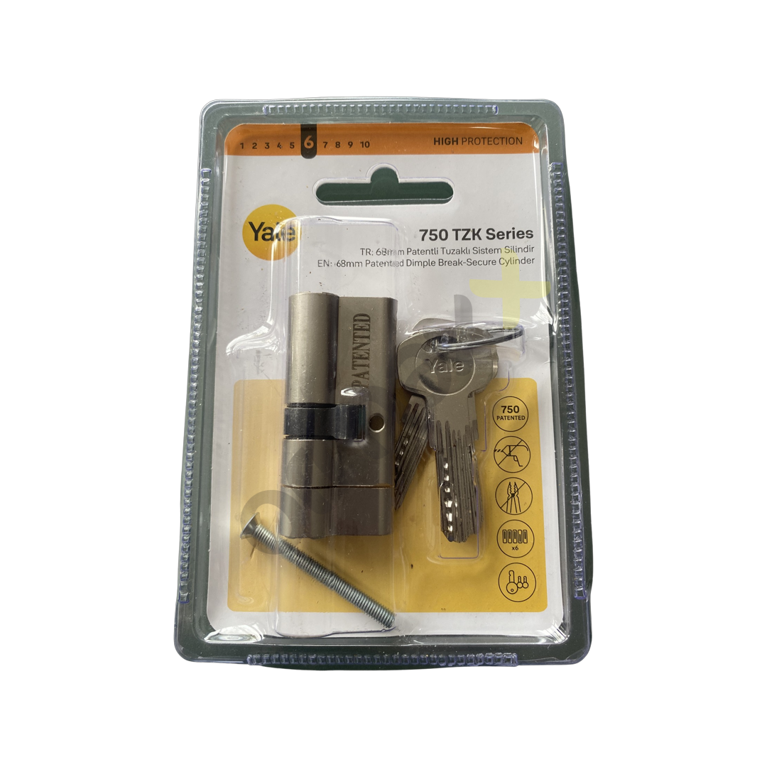 Yale Tuzaklı Sistem Barel 68 mm Saten Blisterli 750 TZK Series 10-158D-3137-00-0201