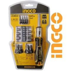 İngco HKSDB0248 Parçalı Tornavida Seti 24'lü