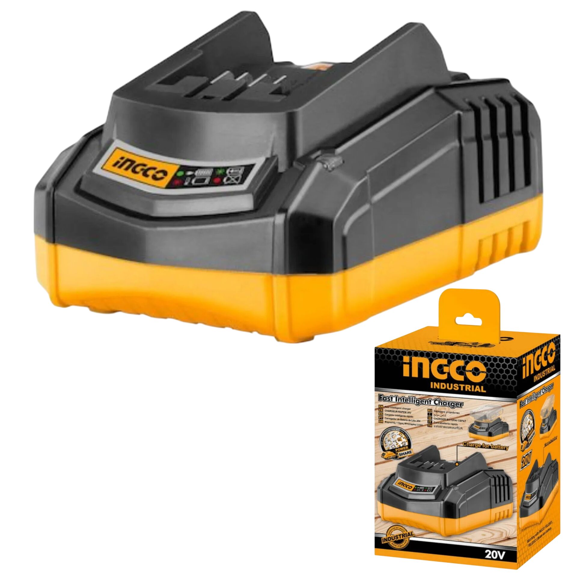 İngco FCLI2001E Akü Şarj Cihazı 20V