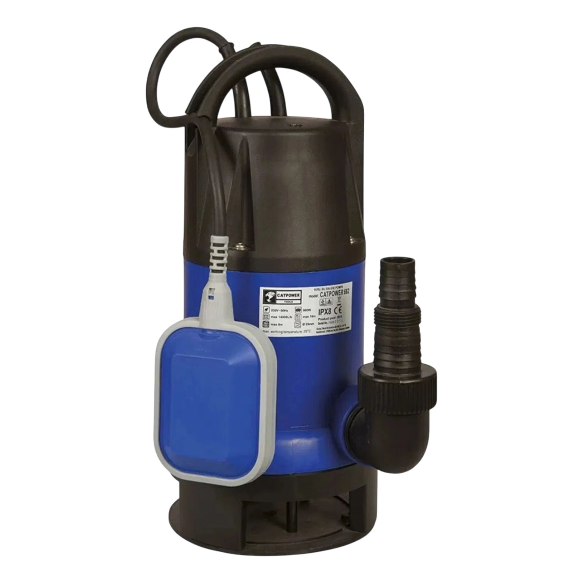 Catpower CAT662 Dalgıç Pompa Kirli Su 900 W Monofaze