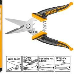 İngco HES0187 Elektrikçi Makası 178 mm 10'lı Paket