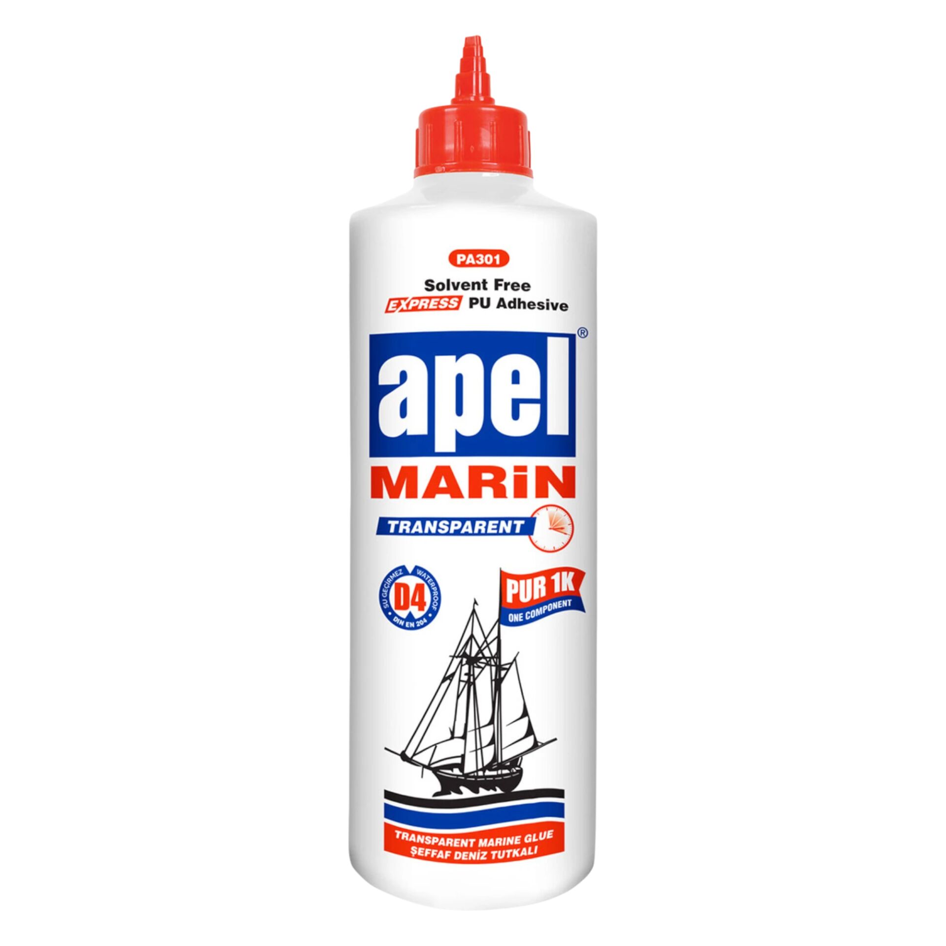 Apel PA301 Ekspress Marin Tutkal Şeffaf 550 gr/600 ml Tüp
