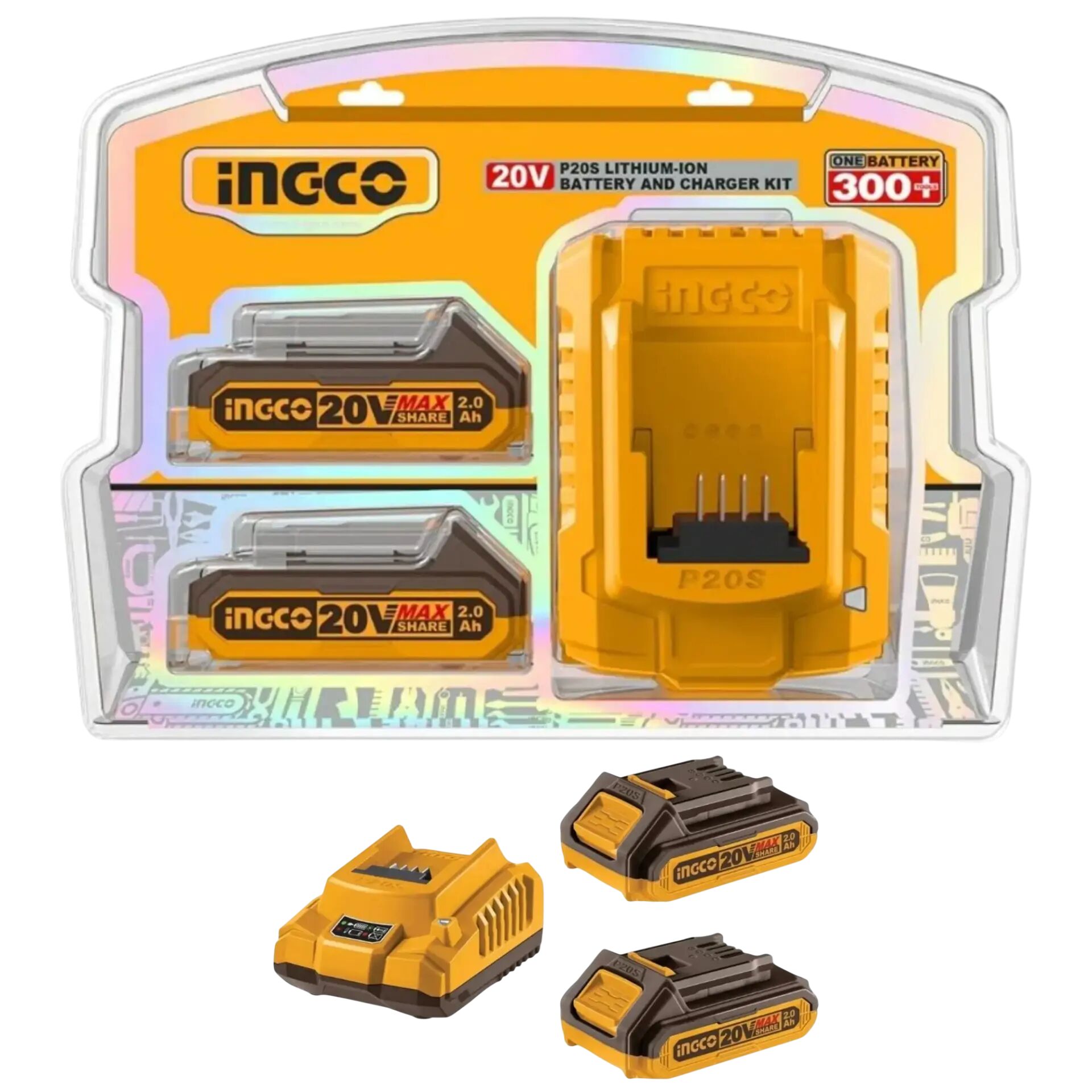 İngco FBCPK1222E Akü ve Şarj Cihazı Seti 20V