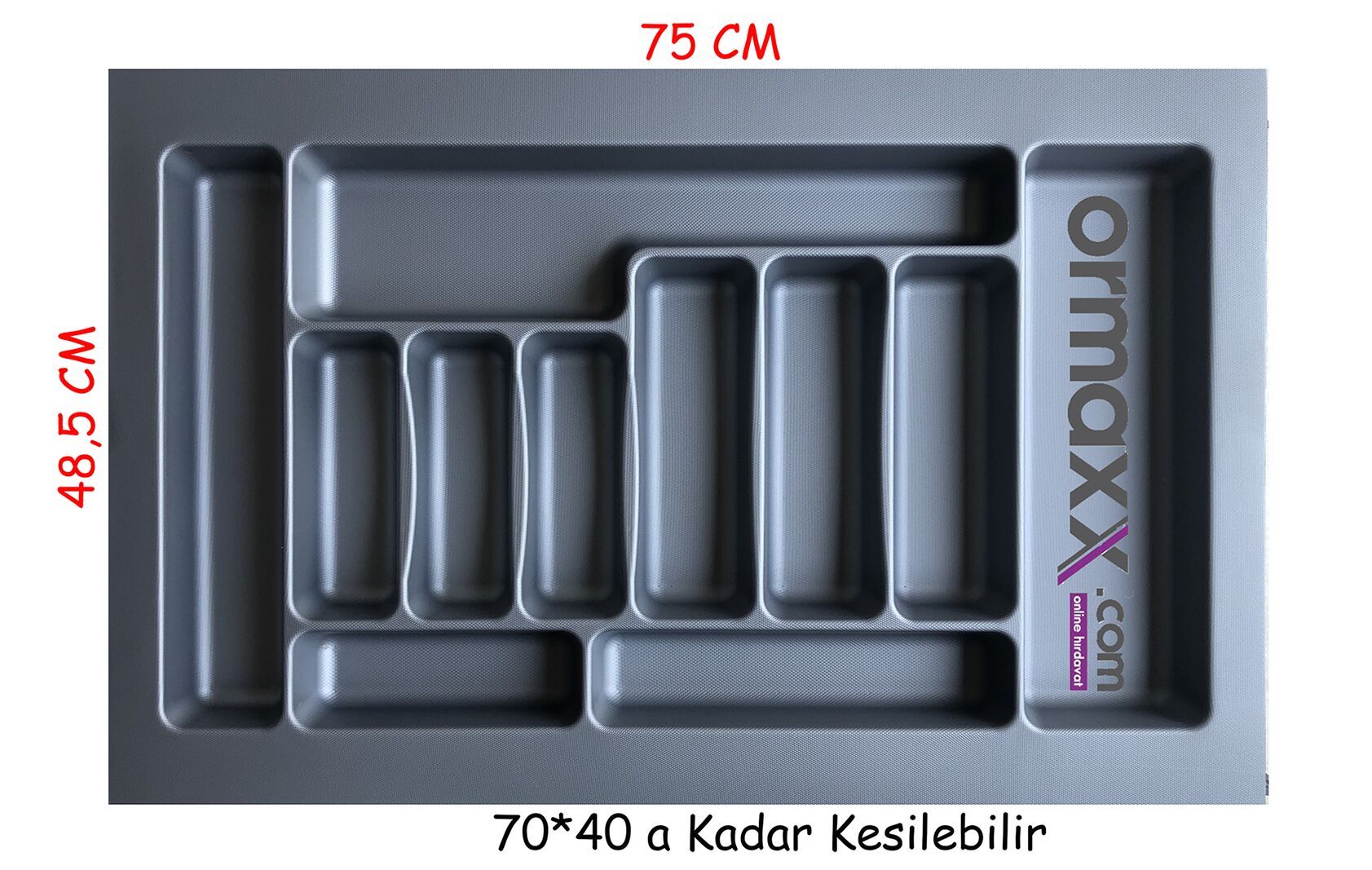 Kaşıklık Gri Desenli 75*49 Cm {En:70 Derinlik:40 Kesilebilir}