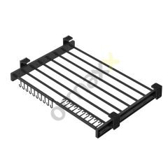 Starax S-6308-A Plastik Kapaklı Teleskopik Raylı Pantolonluk Antrasit Modül:90 Cm {E:85,5-87,5 D:51 Cm}