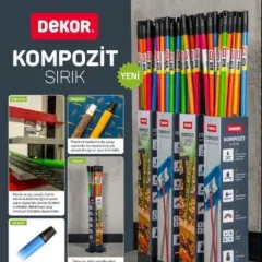 Dekor Ayarlı Kompozit Sırık 2.00 Mt 1362 12'li Paket