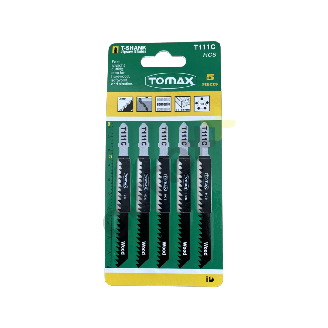 Tomax Dekupaj Ağzı T111-C Normal Kesim 5×5'li Paket