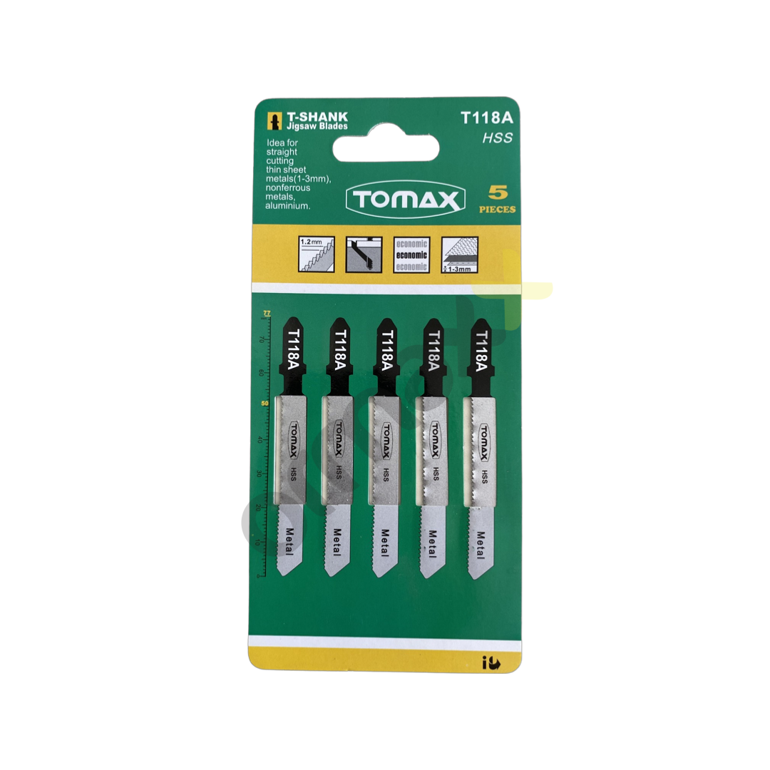 Tomax Dekupaj Ağzı T118-A Metal 5×5'li Paket