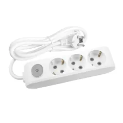 Viko Multi-Let Üçlü Anahtarlı Priz 2 mt ×12 Adet