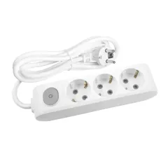 Viko Multi-Let Üçlü Anahtarlı Priz 3 mt ×12 Adet
