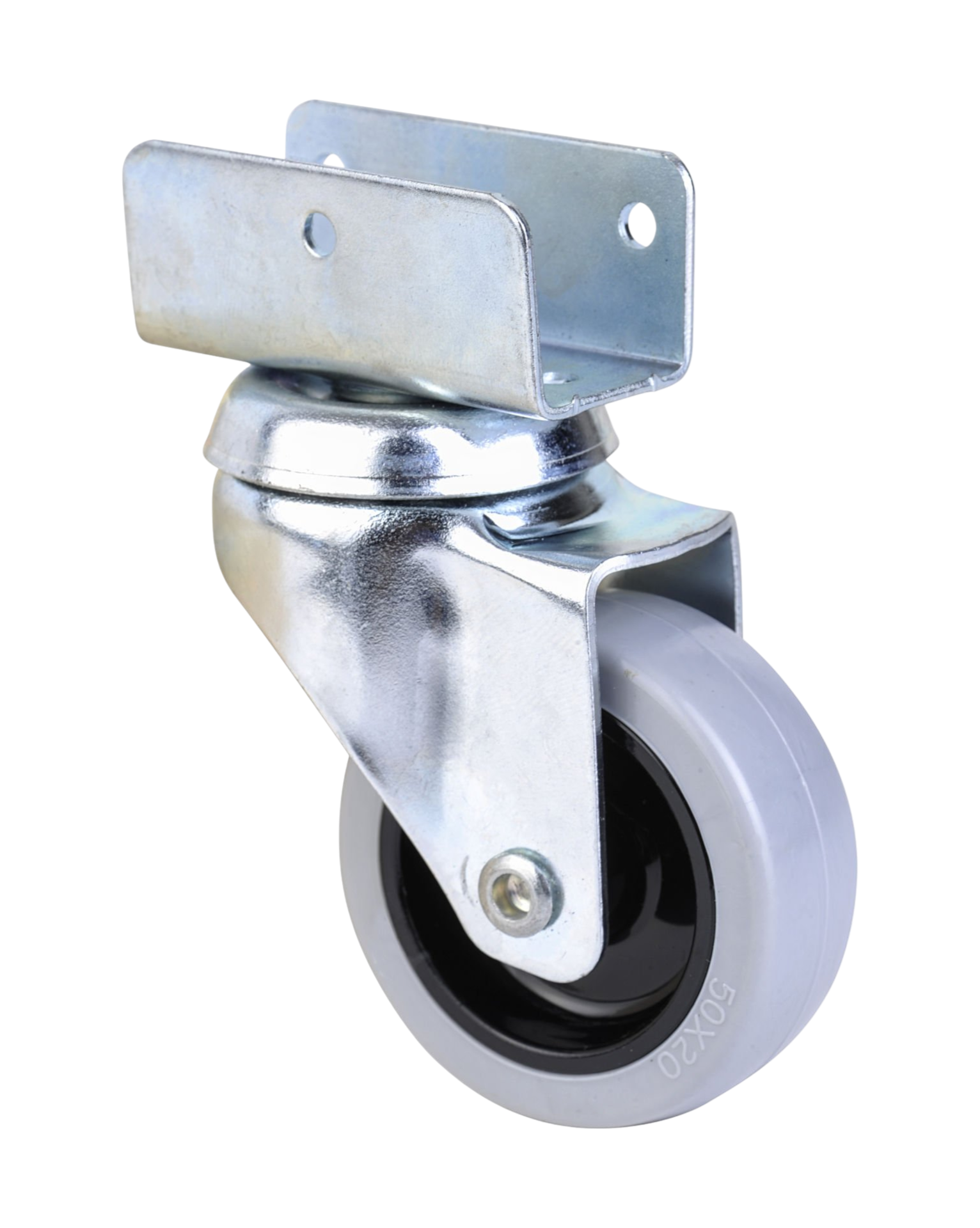 1323 Uzun U Tablalı Gri Teker Ø:50*20 mm 100'lü Koli