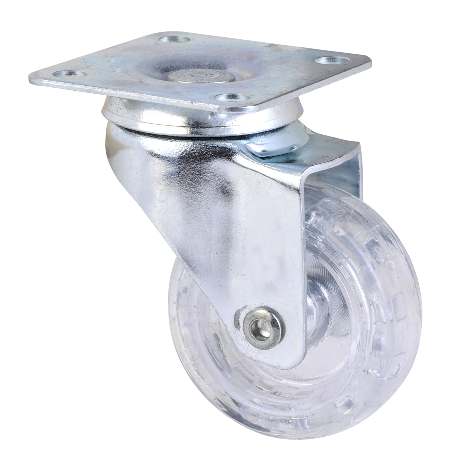 3321 Şeffaf Makaralı Tablalı Teker Ø:50*20 mm ■125 Adet