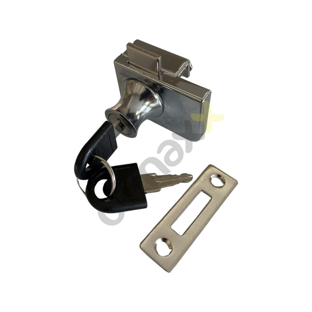 555 Cam Dolap Kilidi Çift Kapak Zamak DV-248 - 12'li Paket
