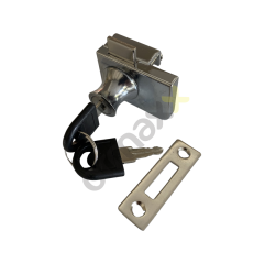 555 Cam Dolap Kilidi Çift Kapak Zamak DV-248 - 12'li Paket