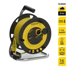 Stanley Makaralı Seyyar Kablo Sarı 3x2.5 40 Mt