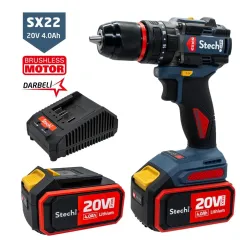 Stechend SX22 20V 4.0 Ah Çift Akülü Darbeli Matkap