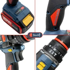 Stechend SX22 20V 4.0 Ah Çift Akülü Darbeli Matkap