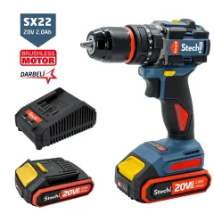 Stechend SX22 20V 2.0 Ah Çift Akülü Darbeli Matkap