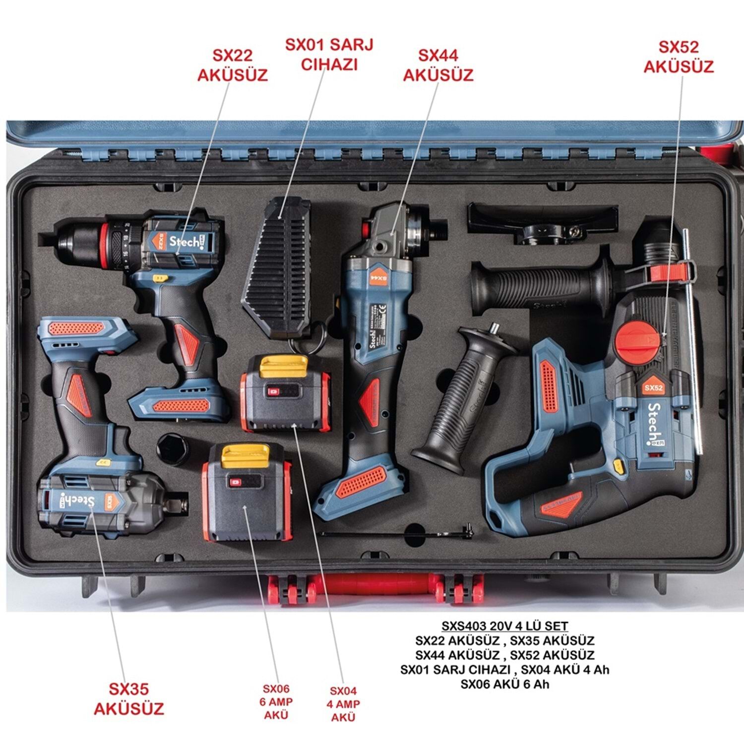 Stechend Akülü Set SXS403 20 V