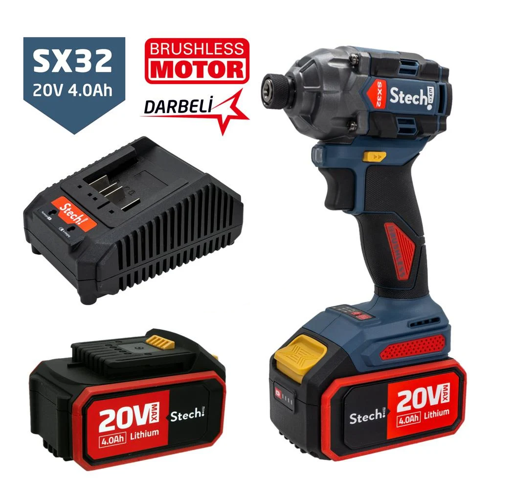 Stechend SX32 20V 4.0 Ah Çift Akülü Darbeli Vidalama