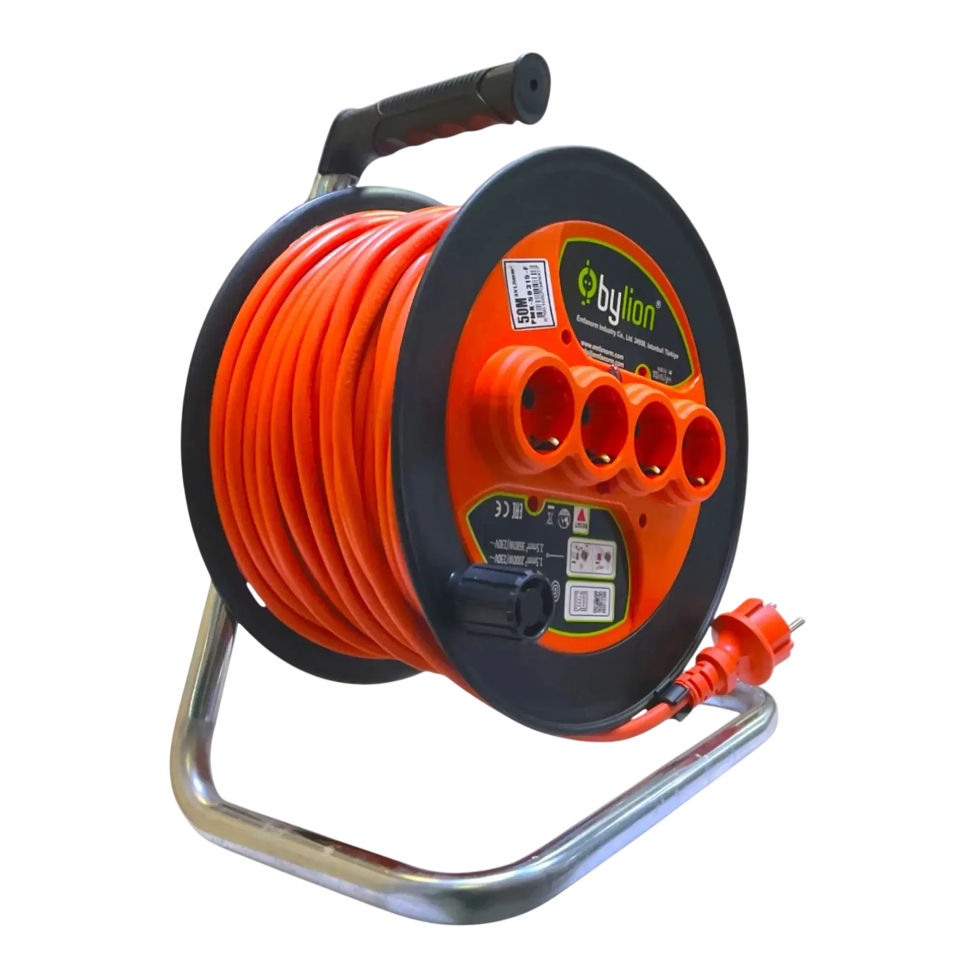 Bylion Seyyar Makara Kablo 3x1.5 mm 50 Mt PMK50315F