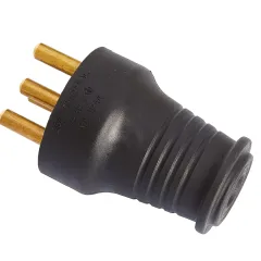 Bylion Trifaze Kauçuk Düz Erkek Fiş 3x25A - 25'li Paket